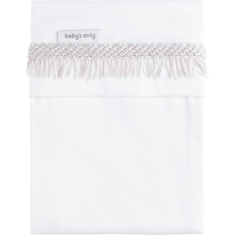 Wieglaken Baby's Only Happiness Gebreide Bies Urban Taupe/Ecru 80x100