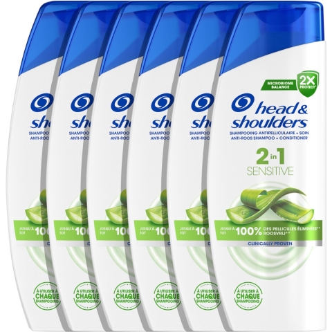 6x Head&Shoulders 2in1 Sensitive 300 ml