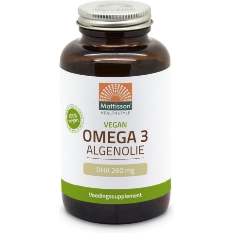 Gratis Verzending: Mattisson Omega 3 Algenolie 260 120 vegacapsules