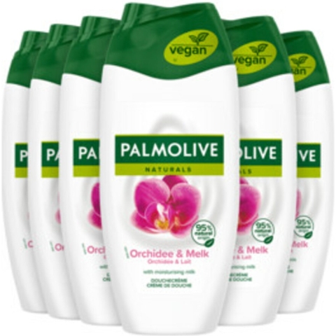 6x Palmolive Douchecréme Naturals Orchidee&Melk 250 ml