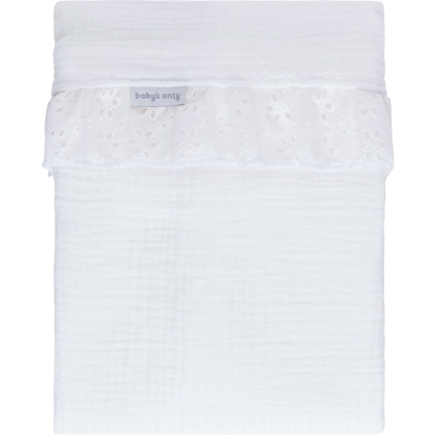 Laken Ledikant Baby's Only Calm Wit Ruffle
