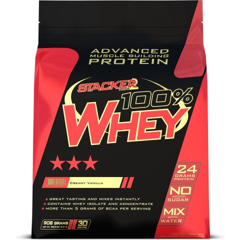 Stacker 100% Whey Vanilla 908 gr