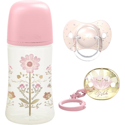 Giftset Suavinex Gold Pink 3-delig