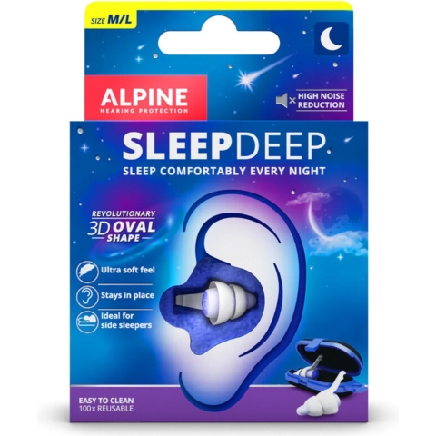 2x Alpine Oordopjes Sleepdeep 1 set