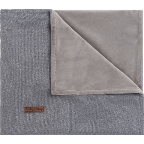 Deken Wieg Baby's Only Soft Sparkle Zilvergrijs Mêlee