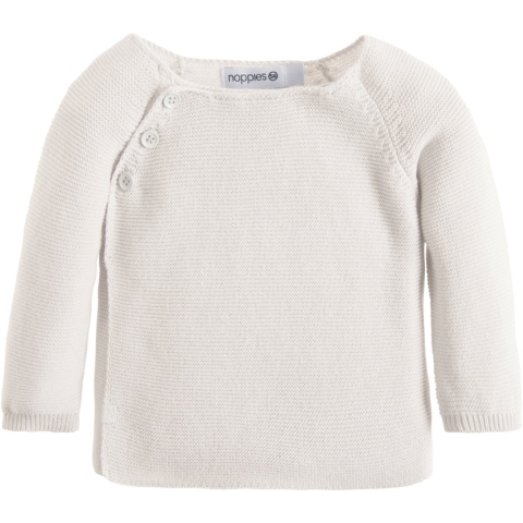 Vest Overslag Noppies NOOS Cardigan Knit Pino White