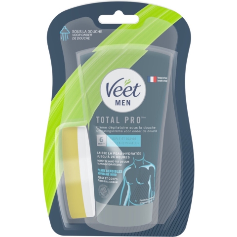 3x Veet For Men Ontharingscrème In-Shower Gevoelige Huid 150 ml
