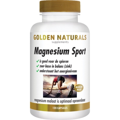 Gratis Verzending: Golden Naturals Magnesium Sport 120 vegacapsules