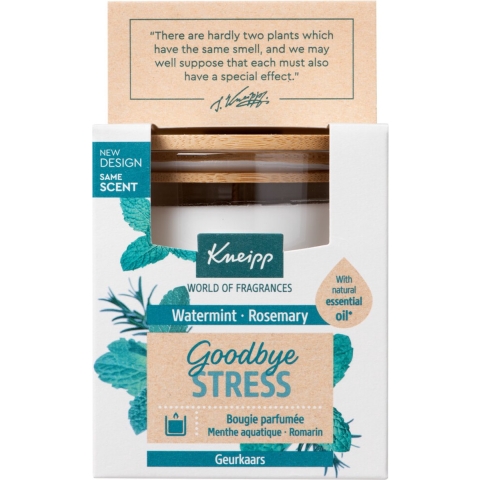 3x Kneipp Geurkaars Goodbye Stress - Watermint en Rosemary
