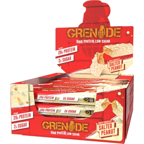 Grenade Protein Bars White Chocolate Salted Peanut 12 x 60 gr