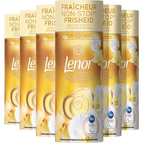 6x Lenor In-Wash Geurbooster Orchidee&Amber 13 wasbeurten 165 gr