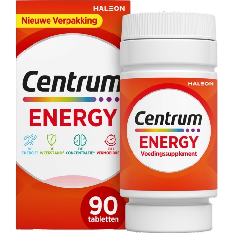 1+1 gratis: Centrum Energy Multivitaminen 90 tabletten