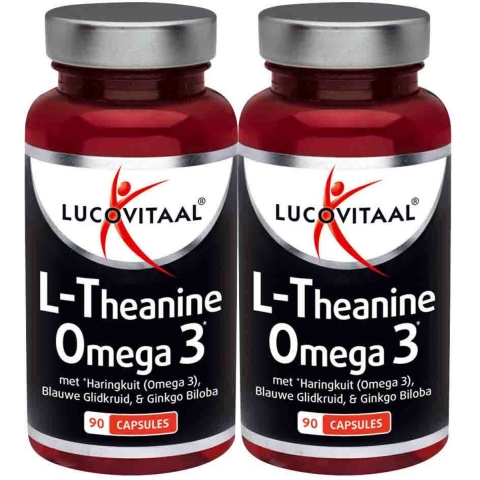 Gratis Verzending: 2x Lucovitaal L-theanine Omega 3 90 capsules