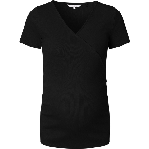Voedings T-shirt Noppies NOCJUN23 Sanson Rib Black
