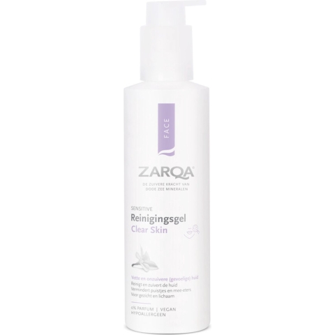 3x Zarqa Reinigingsgel Clear Skin 200 ml