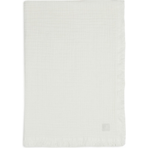 Deken Ledikant Jollein 120x120 Muslin Fringe Ivory