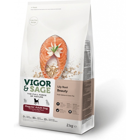 Vigor&Sage Hondenvoer Regular Lilly Root Beauty 2 kg