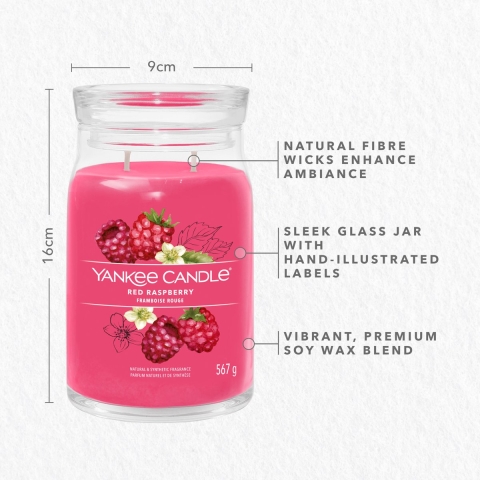 Yankee Candle Geurkaars Large Jar Red Raspberry Signature 567 gr