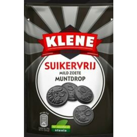 12x Klene Muntdrop Suikervrij 105 gr