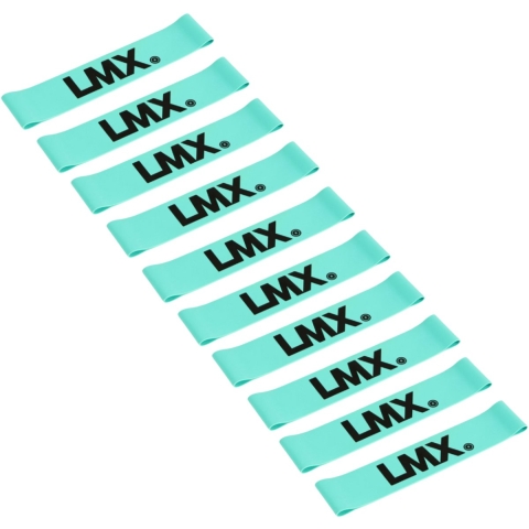 Lifemaxx LMX Mini Weerstandsband - Sterk - Blauw - 10 stuks