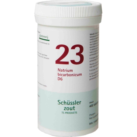 2x Pfluger Schussler Zout nr 23 Natrium bicarbonicum D6 400 tabletten