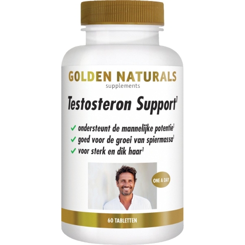 Gratis Verzending: Golden Naturals Testosteron Support Vegan 60 tabletten