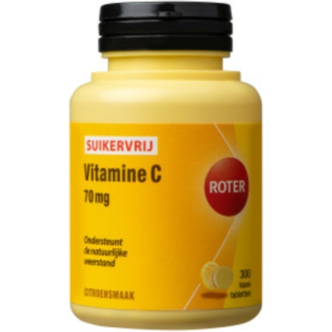 Gratis Verzending: 3x Roter Vitamine C 70mg Suikervrij 300 tabletten