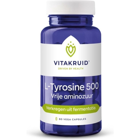 Gratis Verzending: 2x Vitakruid L-Tyrosine 500 60 capsules