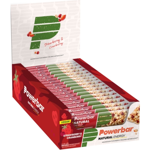 Powerbar Natural Energy Cereal Bar - 18 x 40 gr - Aardbei&Cranberry