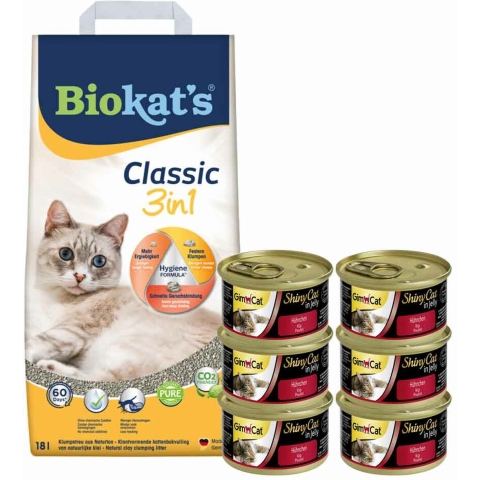 Biokat's Classic&GimCat ShinyCat in Jelly Kip Pakket