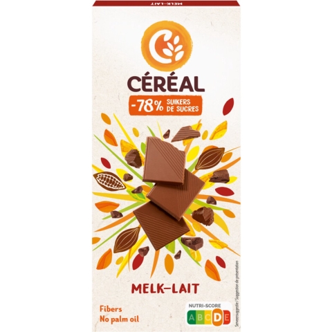 12x Céréal Chocoladetablet Melk 80 gr