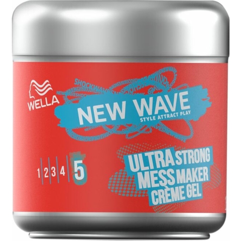 6x Wella New Wave Power Mess Constructor Cream 150 ml