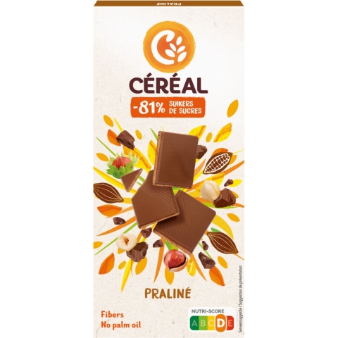 12x Céréal Chocoladetablet Praline 100 gr