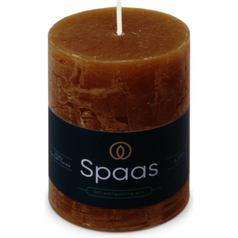 8x SPAAS Rustieke Pillarkaars± 35 branduren Cognac