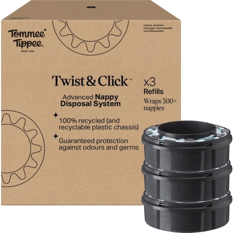 Tommee Tippee Twist&Click Navulcassettes 3 stuks
