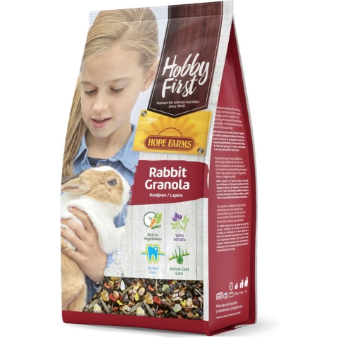 3x HobbyFirst Hope Farms Konijn Granola 2 kg