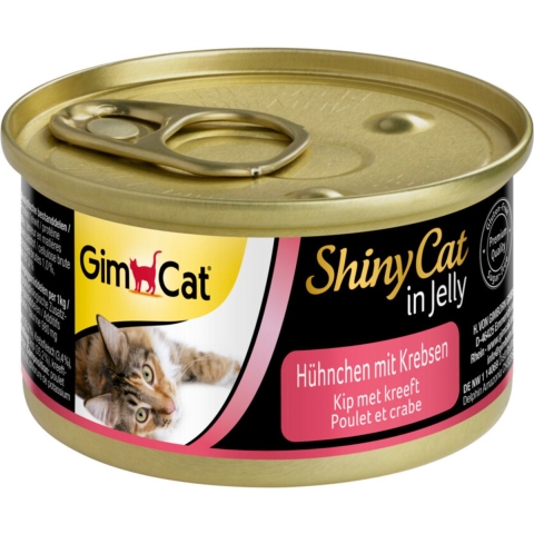 24x GimCat ShinyCat in Jelly Kip&Kreeft 70 gr