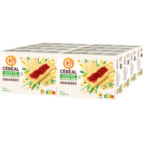 8x Céréal Crackers Glutenvrij En Lactosevrij 250 gr