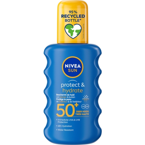 1+1 gratis: Nivea Sun Protect&Hydrate Zonnespray SPF 50+ 200 ml