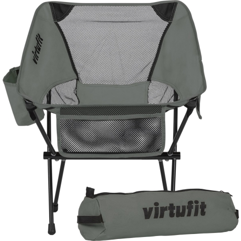 VirtuFit Camping Stoel Compact - Strandstoel  - Grijs