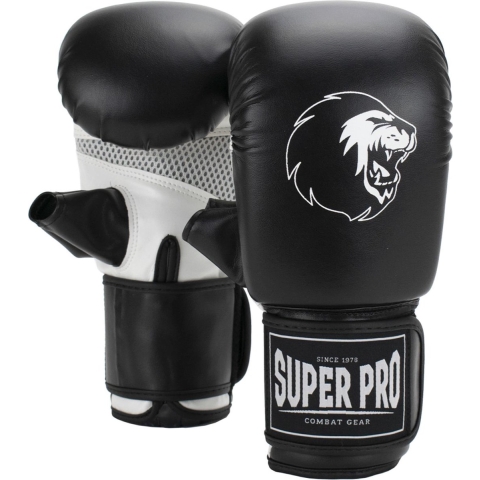 Super Pro Combat Gear Victor Bokszakhandschoenen - Zwart/Wit - M
