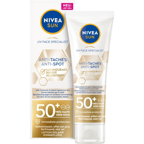 1+1 gratis: Nivea Sun Luminous Zonnecrème Gezicht SPF 50 40 ml