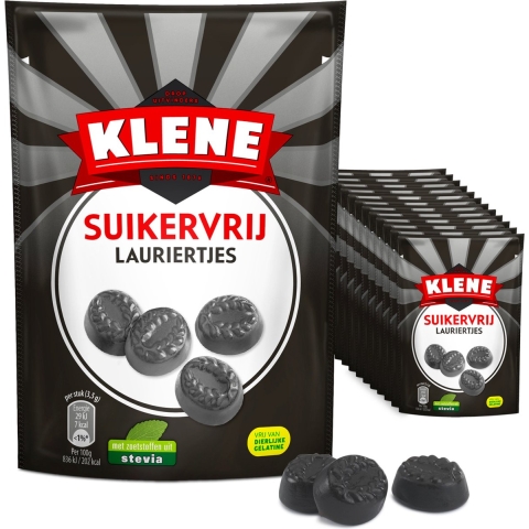 12x Klene Lauriertjes Suikervrij 105 gr