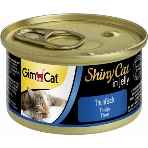 24x GimCat ShinyCat in Jelly Tonijn 70 gr