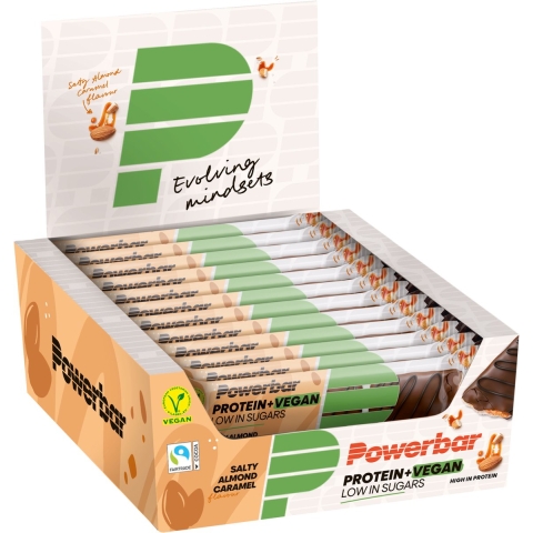 Powerbar Protein+ Bar Vegan - 12 x 2 x 21 gr - Salty Almond Caramel