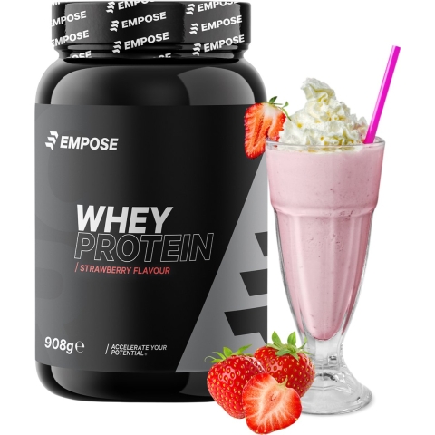 Empose Nutrition Whey Protein - Eiwit Poeder - Aardbei - 908 gram