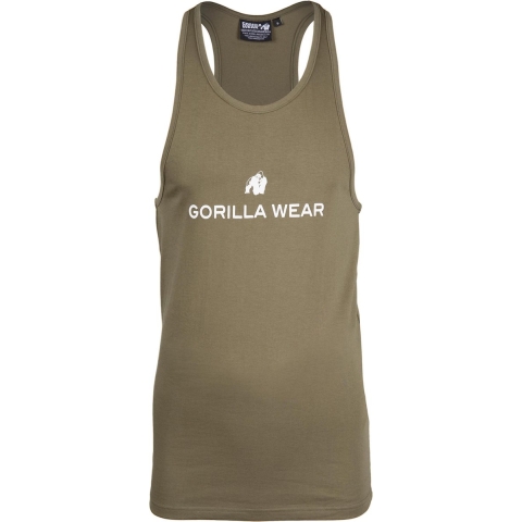 Gorilla Wear Carter Stretch Tank Top - Legergroen - S