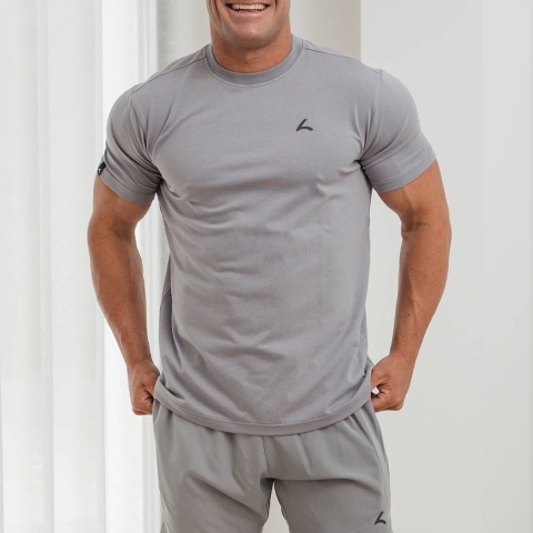 Reeva Premium Active Tee - Sport T-shirt - Licht Grijs - M