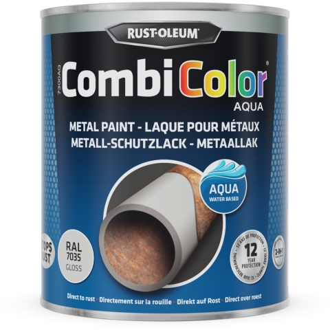 Rust-Oleum Combicolor Aqua Hoogglans - Ral 7035 Lichtgrijs - 0,75L