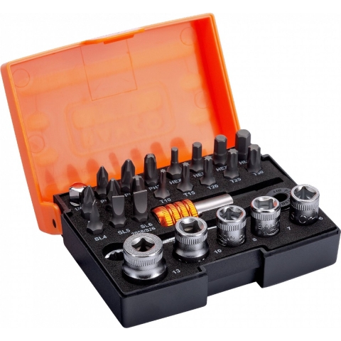 Bahco 2058/S26 26-Delige Bit- En Doppenset - 1/4''